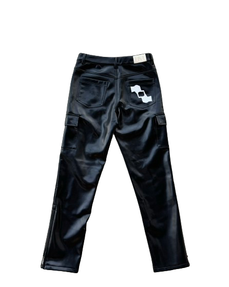 "Definitiv3" Leather Cargo Pants